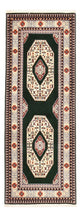 Täbriz - 50 Raj Teppich 74x202cm - Perserteppich - dunkelblau