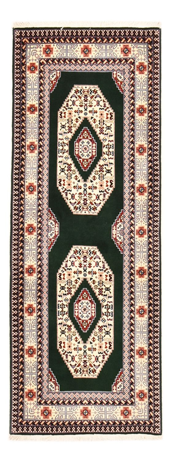 Täbriz - 50 Raj Teppich 74x202cm - Perserteppich - dunkelblau