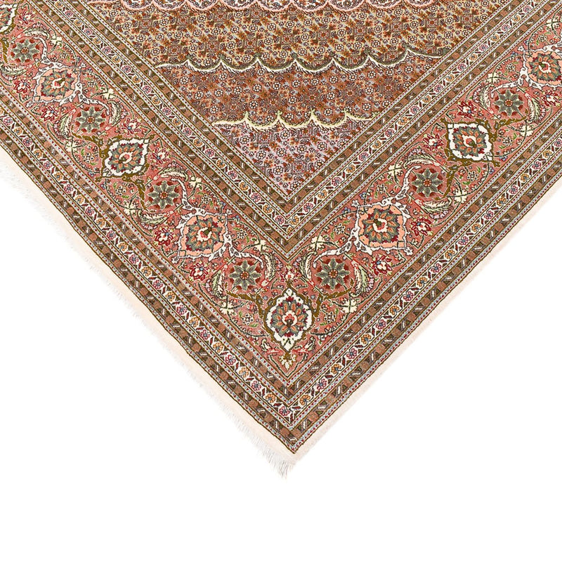 Täbriz - 50 Raj Teppich 202x400cm - Perserteppich - hellrot