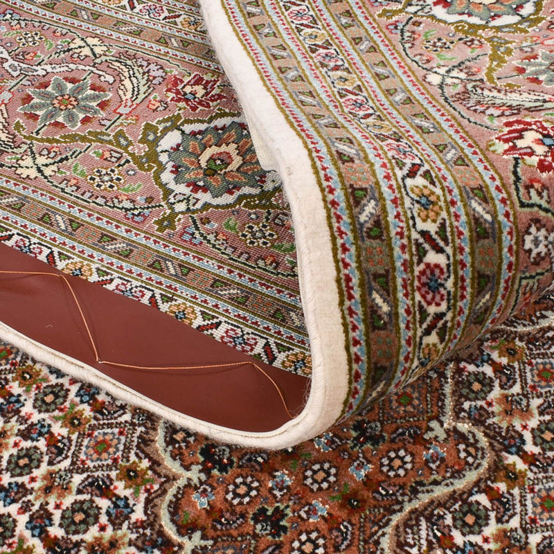 Täbriz - 50 Raj Teppich 202x400cm - Perserteppich - hellrot