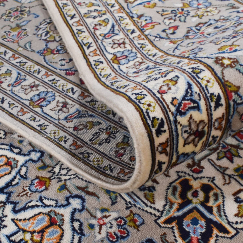Keshan Teppich 255x354cm - Perserteppich - grau