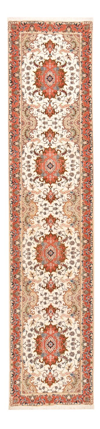 Täbriz - 50 Raj Teppich 89x404cm - Perserteppich - mehrfarbig