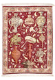 Täbriz - 50 Raj Teppich 64x92cm - Perserteppich - mehrfarbig