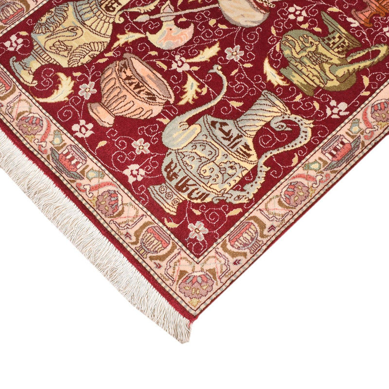Täbriz - 50 Raj Teppich 64x92cm - Perserteppich - mehrfarbig