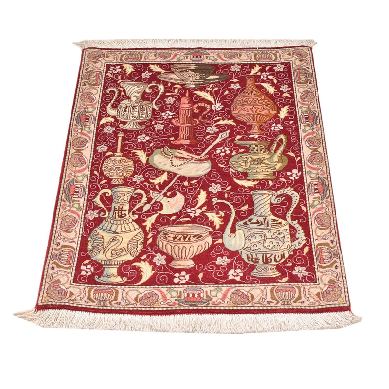 Täbriz - 50 Raj Teppich 64x92cm - Perserteppich - mehrfarbig