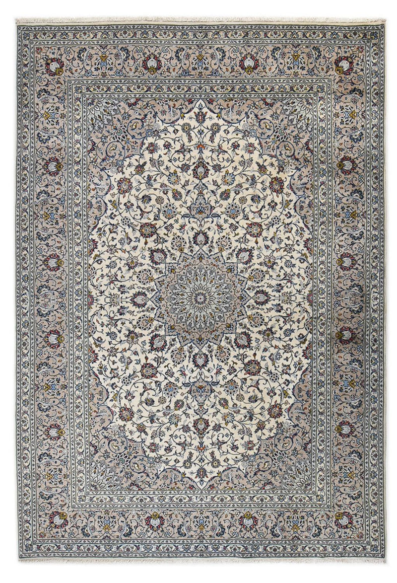 Keshan Teppich 250x355cm - Perserteppich - grau