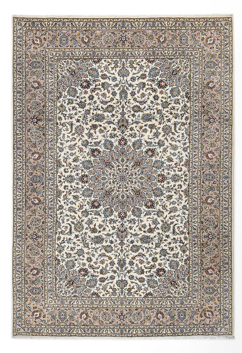 Keshan Teppich 250x360cm - Perserteppich - grau