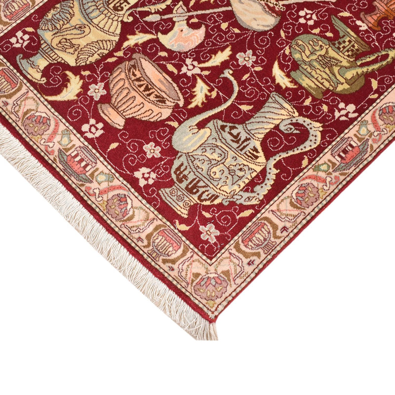 Täbriz - 50 Raj Teppich 63x92cm - Perserteppich - mehrfarbig
