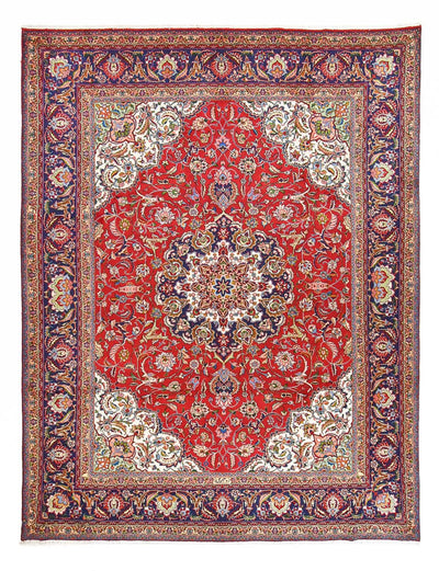 Täbriz - 40 Raj Teppich 298x390cm - Perserteppich - rot