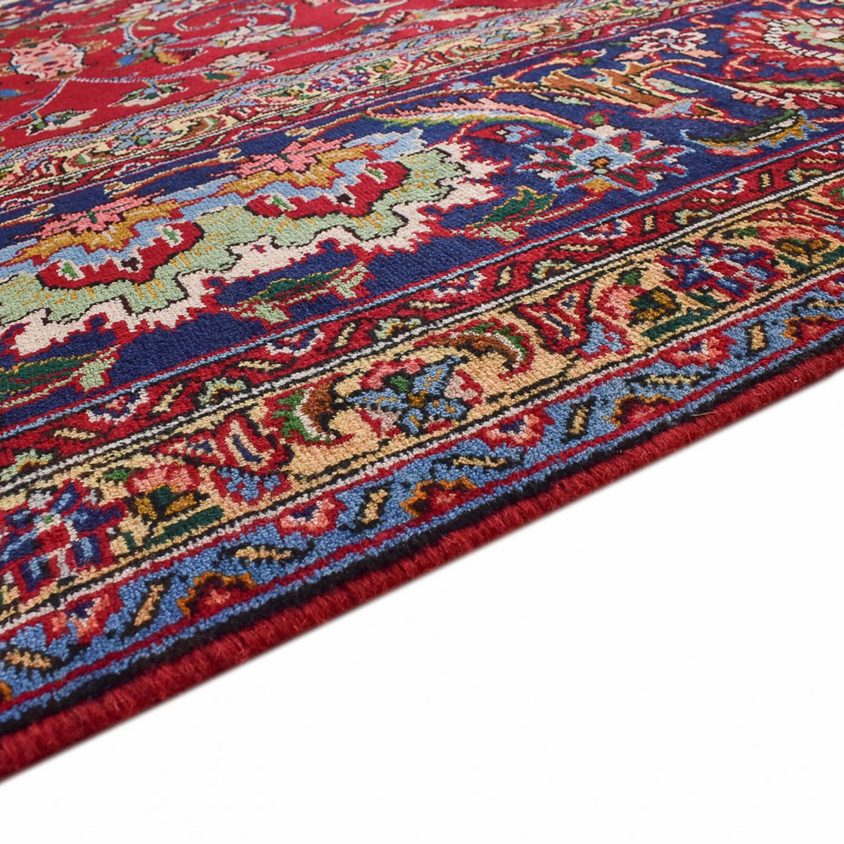 Täbriz - 40 Raj Teppich 298x390cm - Perserteppich - rot