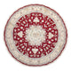 Täbriz - 60 Raj Teppich 250x250cm - Perserteppich - rot