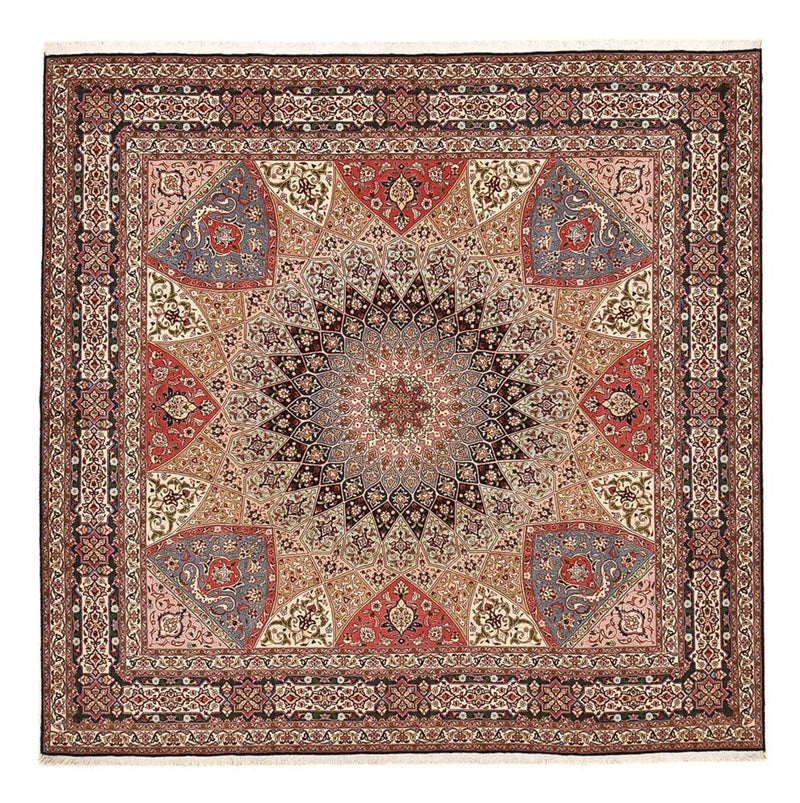 Täbriz - 60 Raj Teppich 253x260cm - Perserteppich - dunkelbeige