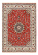 Täbriz - 60 Raj Teppich 150x213cm - Perserteppich - rot