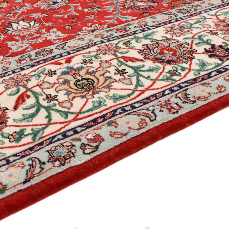 Täbriz - 60 Raj Teppich 150x213cm - Perserteppich - rot