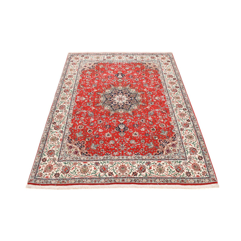 Täbriz - 60 Raj Teppich 150x213cm - Perserteppich - rot