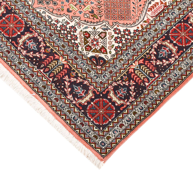 Täbriz - 50 Raj Teppich 103x147cm - Perserteppich - hellrot
