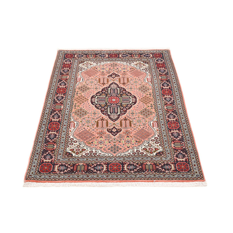 Täbriz - 50 Raj Teppich 103x147cm - Perserteppich - hellrot