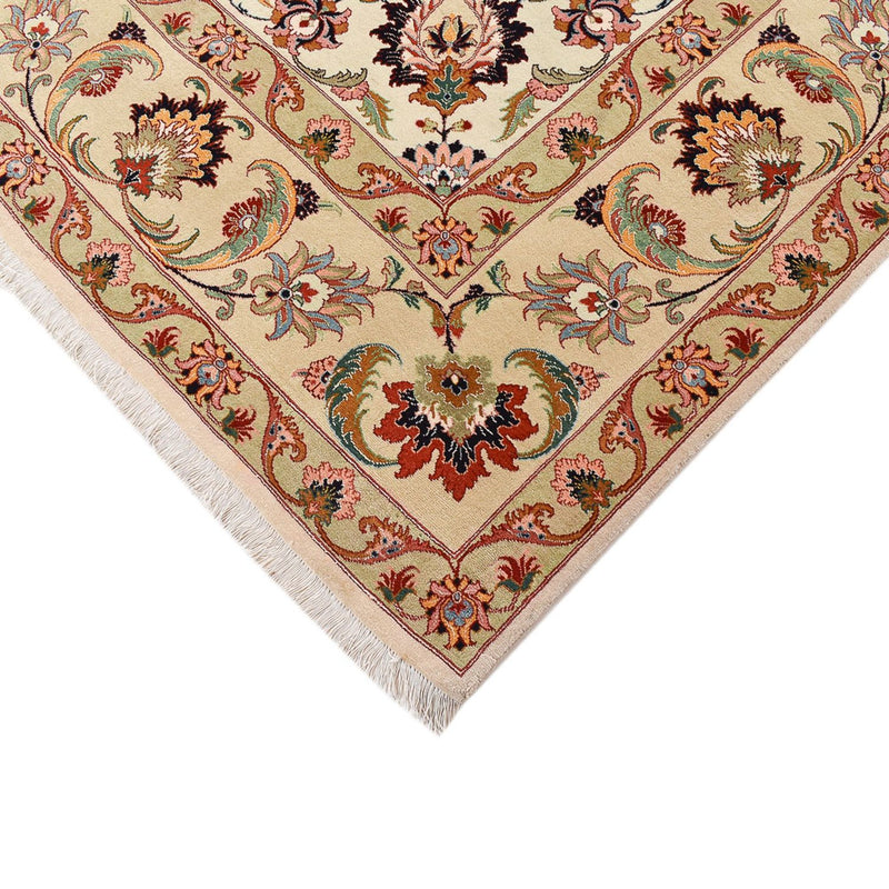 Täbriz - 40 Raj Teppich 263x365cm - Perserteppich - beige