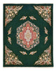 Täbriz - 50 Raj Teppich 200x250cm - Perserteppich - grün