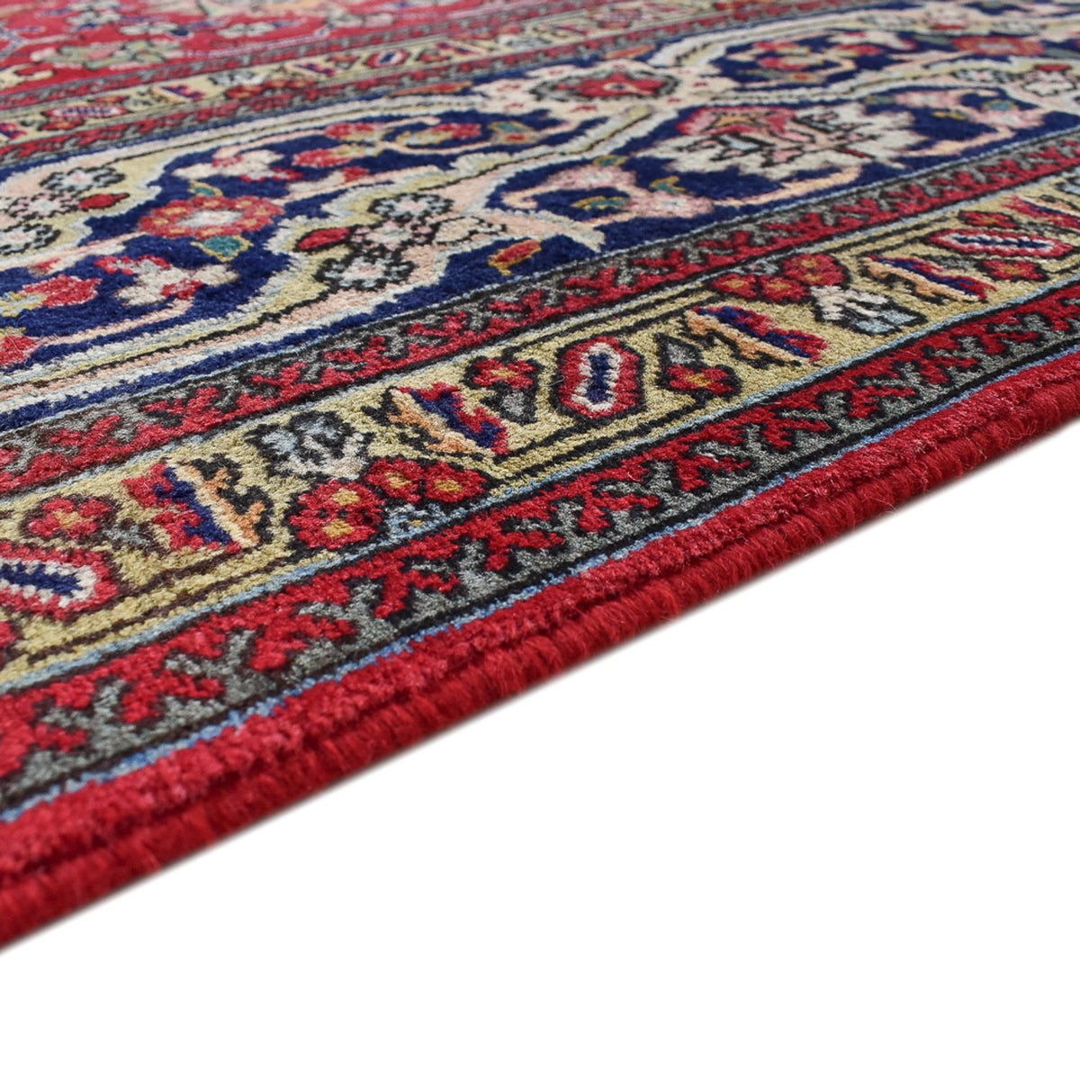 Täbriz - 40 Raj Teppich 305x376cm - Perserteppich - rot