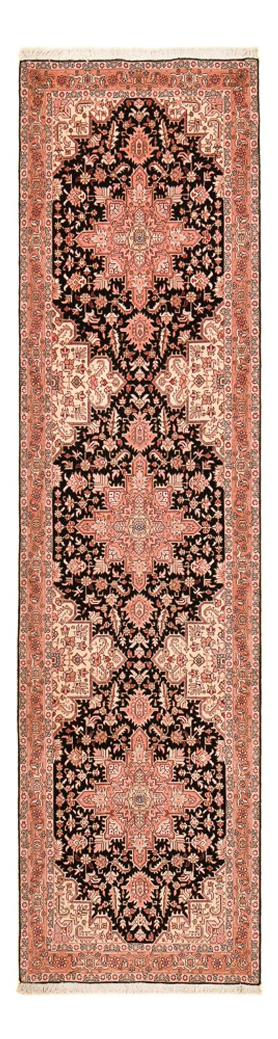 Täbriz - 50 Raj Teppich 91x352cm - Perserteppich - dunkelblau