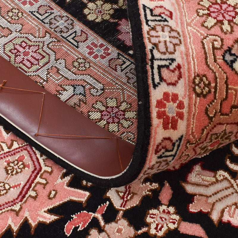 Täbriz - 50 Raj Teppich 91x352cm - Perserteppich - dunkelblau
