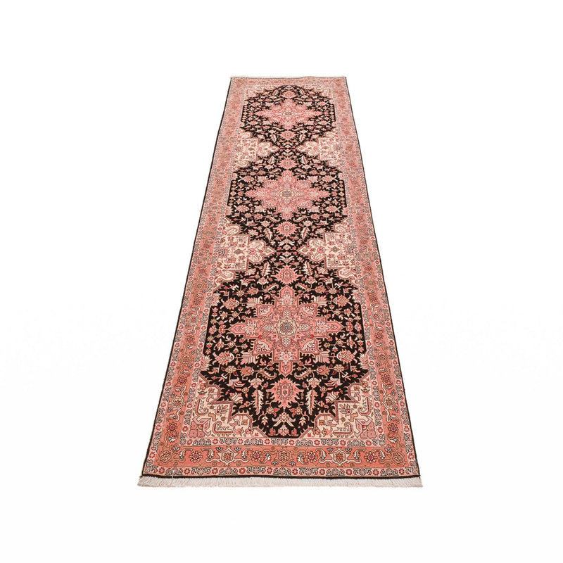 Täbriz - 60 Raj Teppich 91x350cm - Perserteppich - dunkelblau