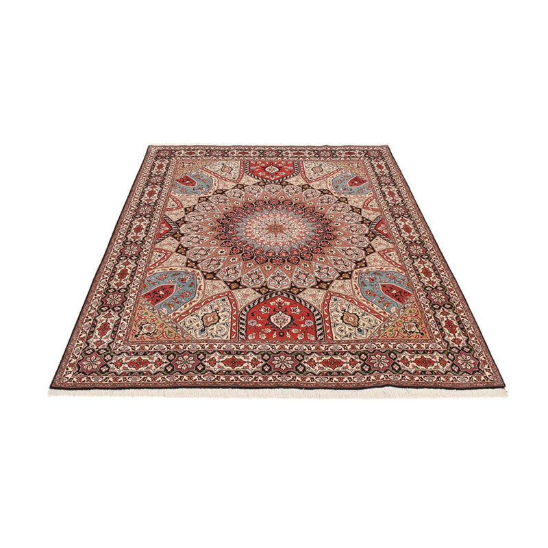 Täbriz - 50 Raj Teppich 202x250cm - Perserteppich - dunkelbeige