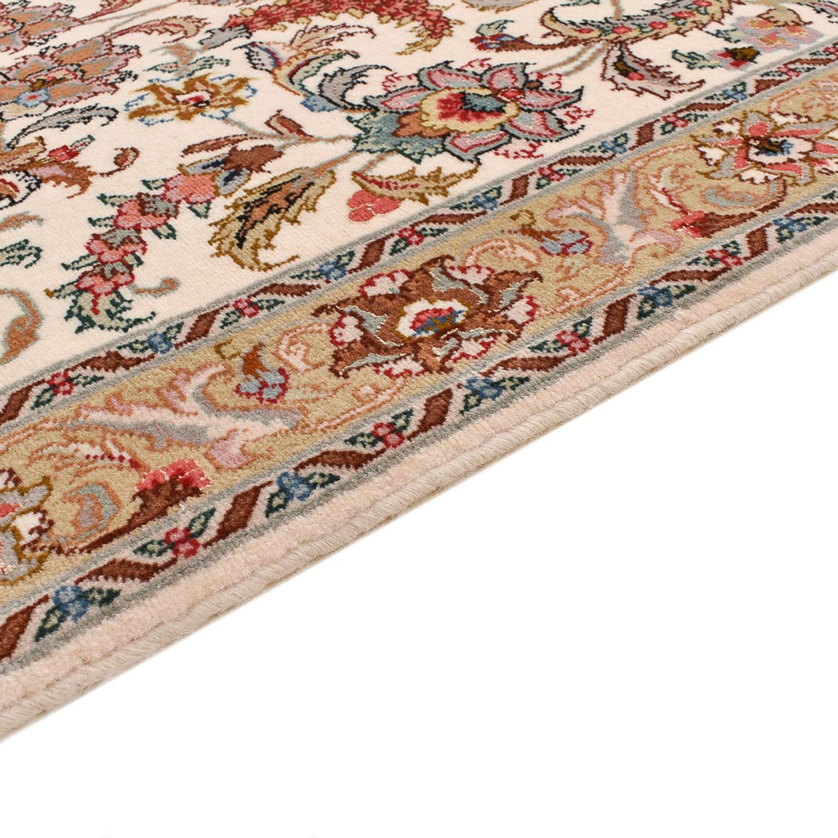 Täbriz - 60 Raj Teppich 79x307cm - Perserteppich - caramel