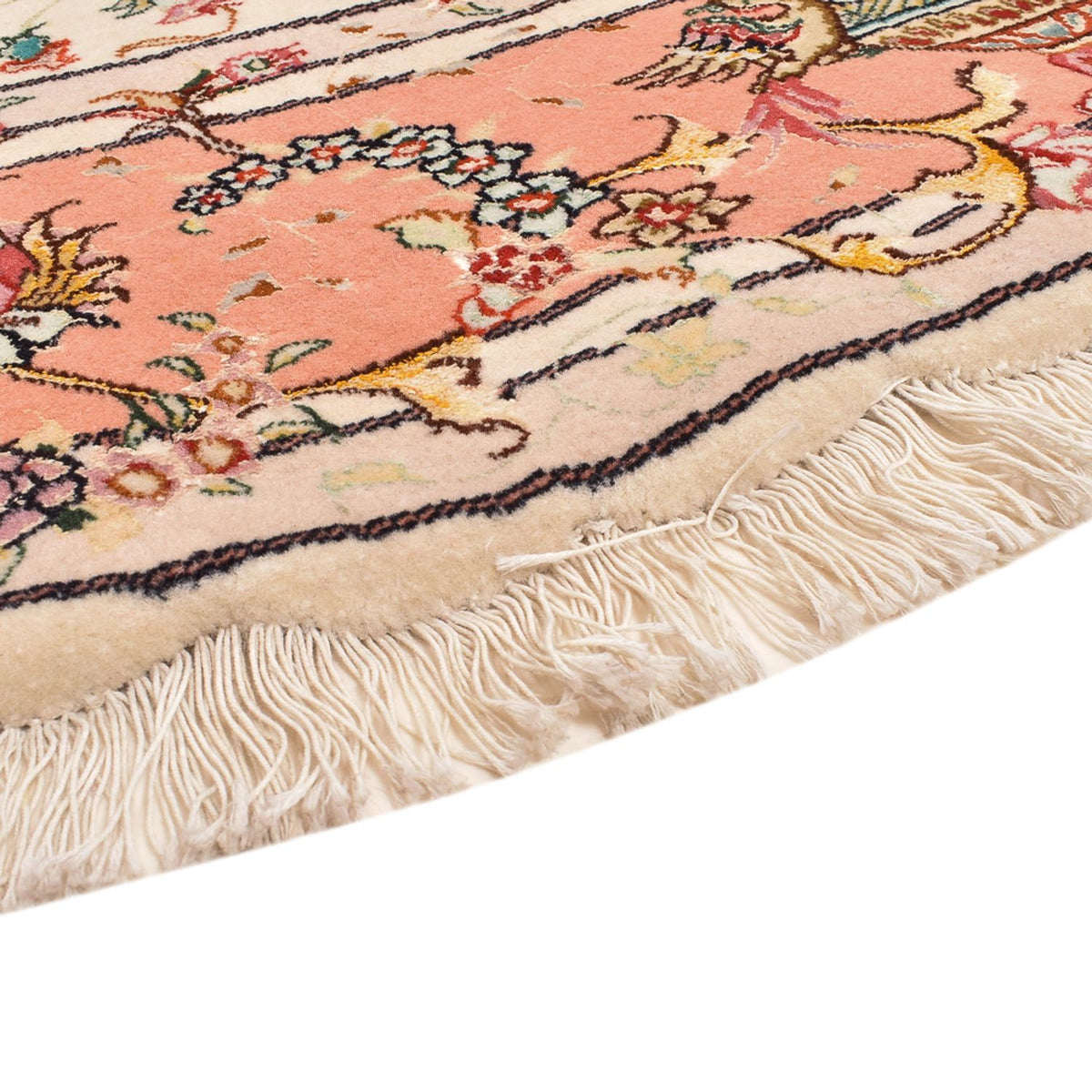 Täbriz - 60 Raj Teppich 200x200cm - Perserteppich - creme