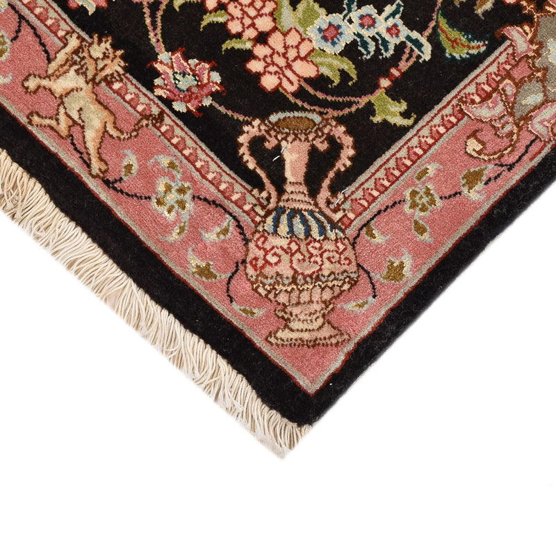 Täbriz - 50 Raj Teppich 55x72cm - Perserteppich - dunkelblau