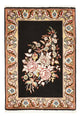 Täbriz - 50 Raj Teppich 52x76cm - Perserteppich - dunkelblau