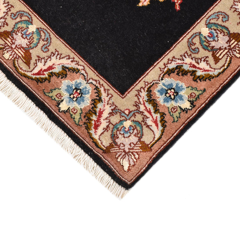 Täbriz - 50 Raj Teppich 52x76cm - Perserteppich - dunkelblau