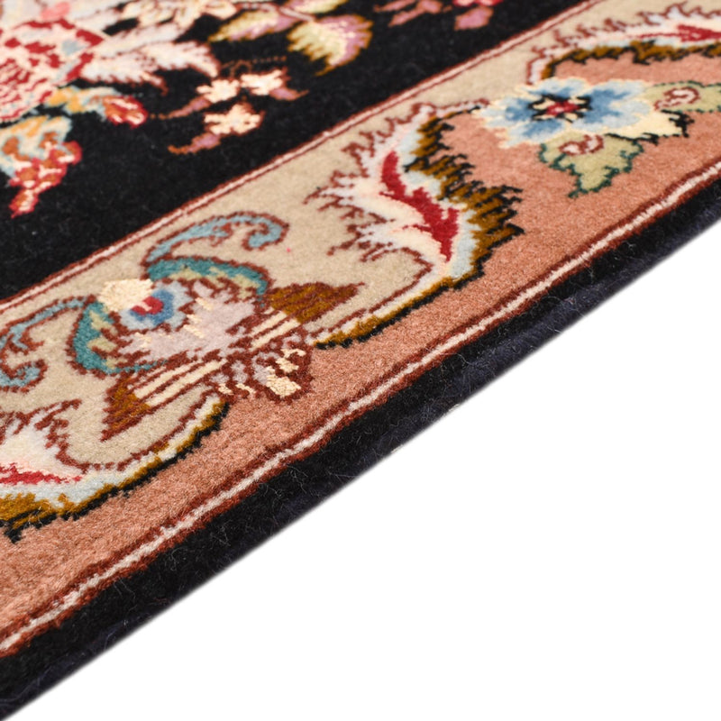 Täbriz - 50 Raj Teppich 52x76cm - Perserteppich - dunkelblau