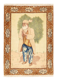 Täbriz - 50 Raj Teppich 56x73cm - Perserteppich - mehrfarbig – product image