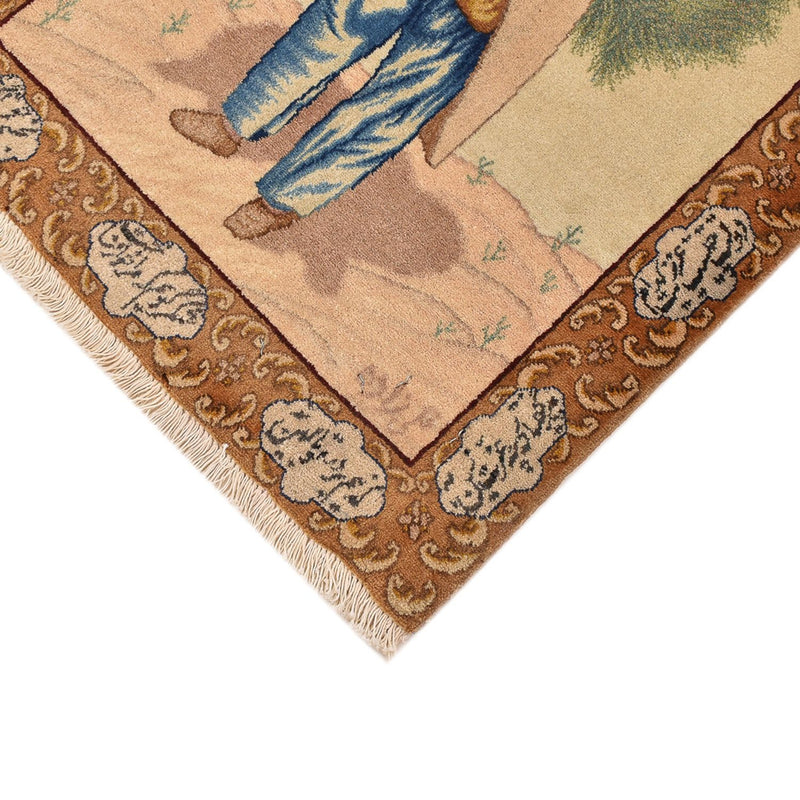 Täbriz - 50 Raj Teppich 56x73cm - Perserteppich - mehrfarbig
