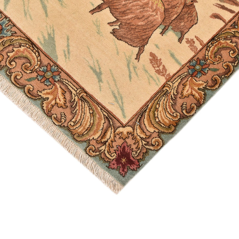 Täbriz - 50 Raj Teppich 84x110cm - Perserteppich - mehrfarbig