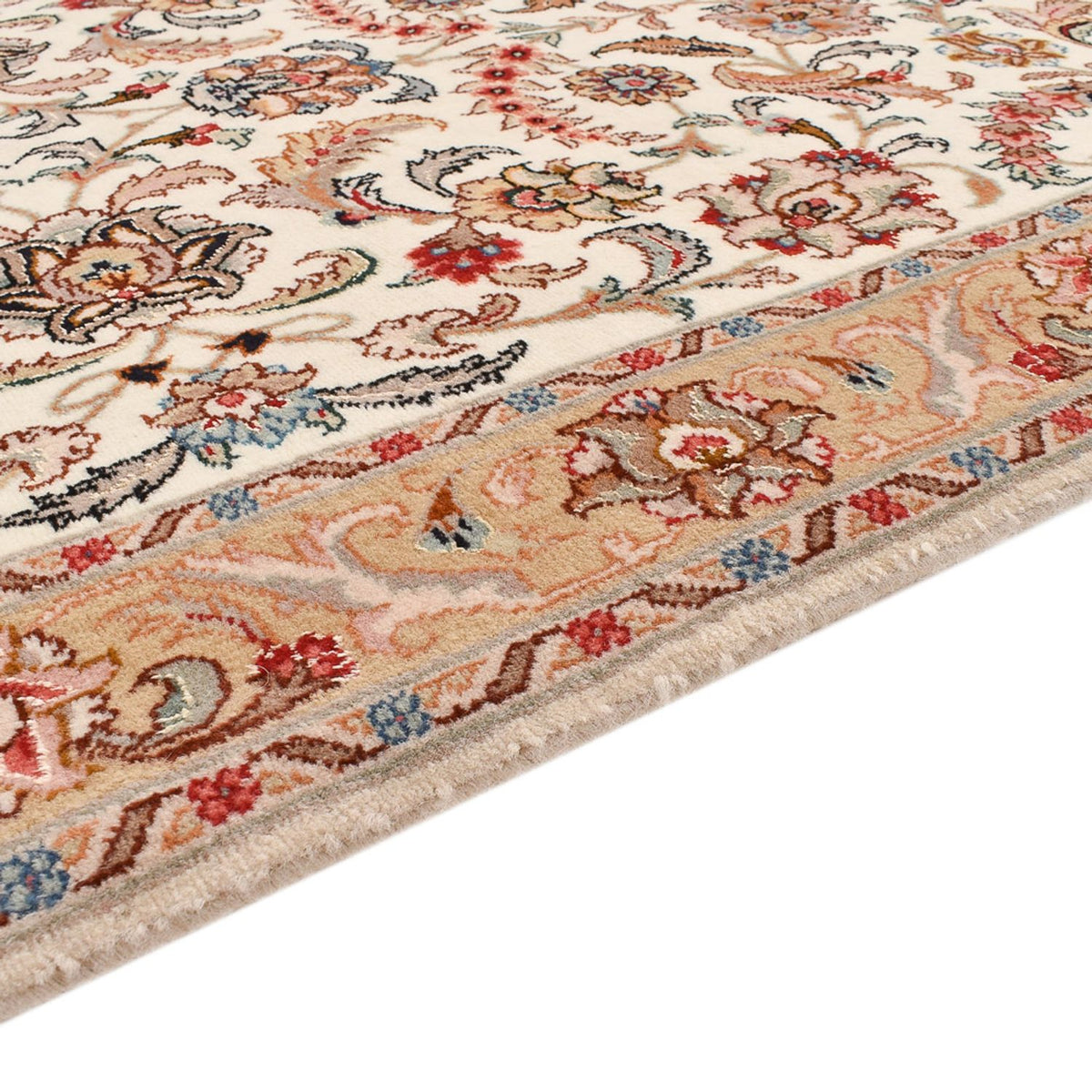 Täbriz - 60 Raj Teppich 83x320cm - Perserteppich - caramel