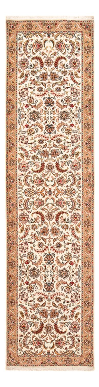 Täbriz - 60 Raj Teppich 77x320cm - Perserteppich - caramel