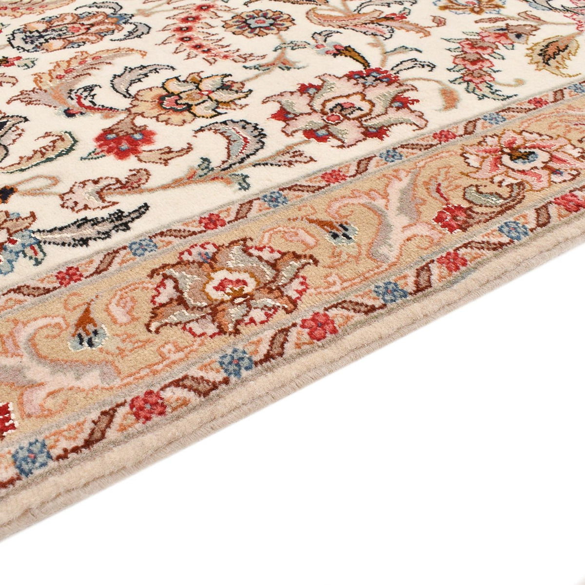 Täbriz - 60 Raj Teppich 77x320cm - Perserteppich - caramel