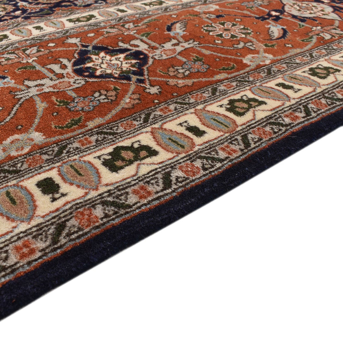 Täbriz - 50 Raj Teppich 246x348cm - Perserteppich - rost