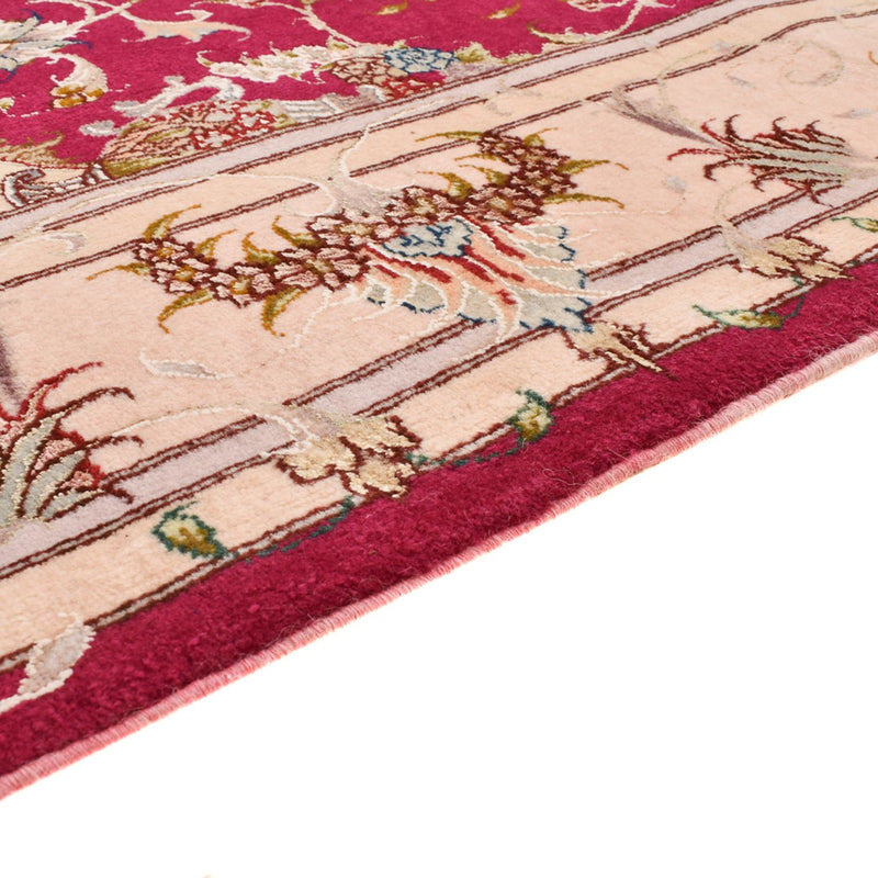 Täbriz - 50 Raj Teppich 154x210cm - Perserteppich - rot