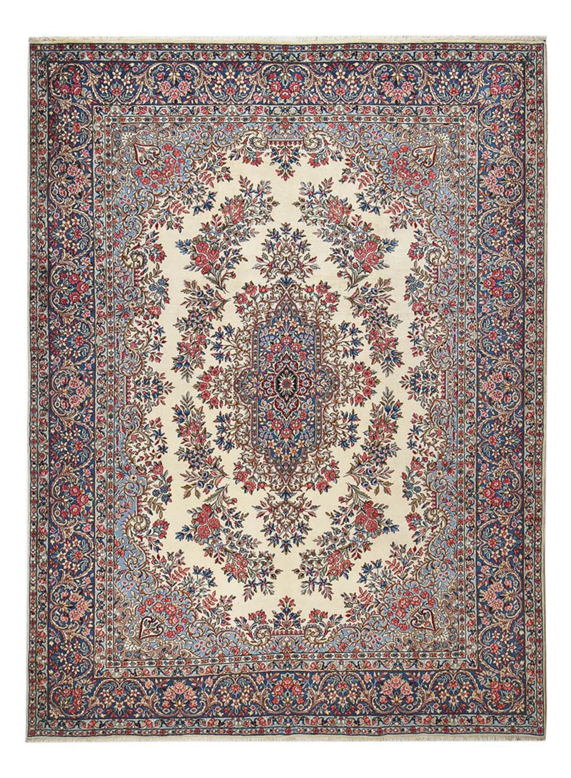 Täbriz - 40 Raj Teppich 258x350cm - Perserteppich - grau
