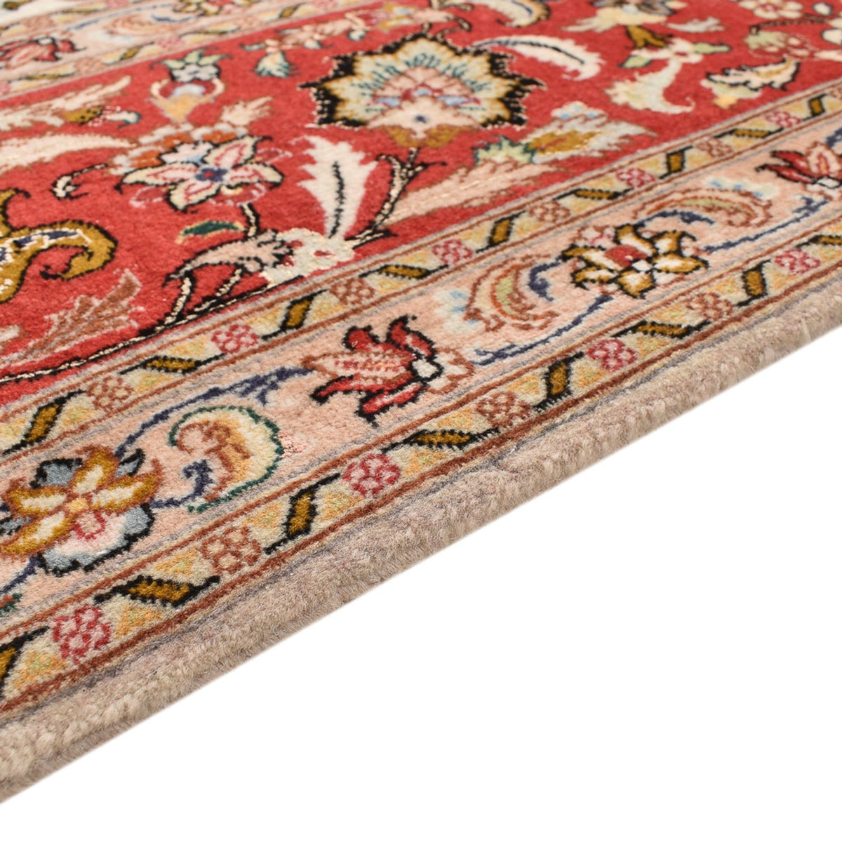 Täbriz - 50 Raj Teppich 203x305cm - Perserteppich - beige