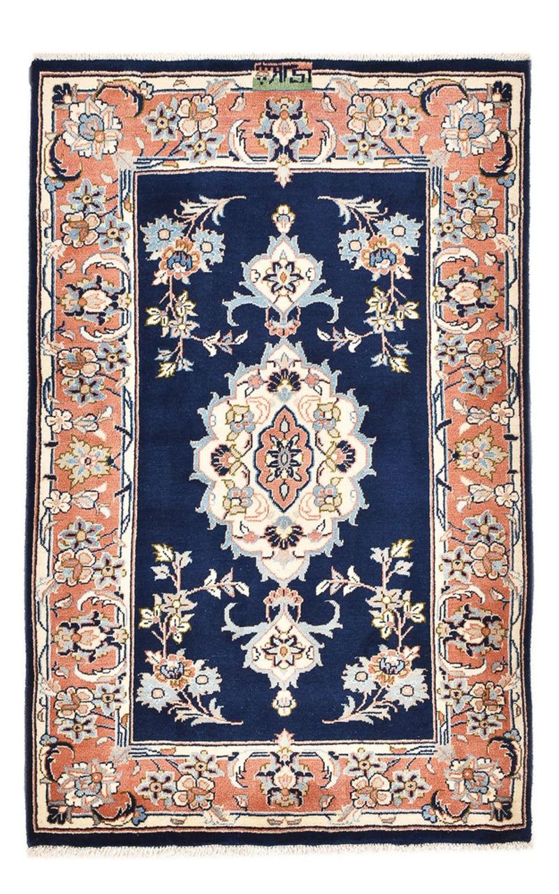 Keshan Teppich 85x132cm - Perserteppich - blau