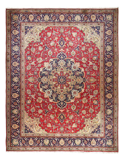 Täbriz - 40 Raj Teppich 310x400cm - Perserteppich - rot