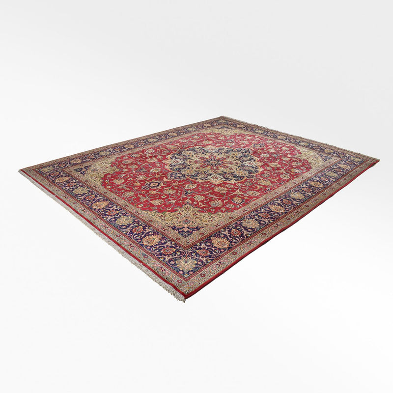 Täbriz - 40 Raj Teppich 310x400cm - Perserteppich - rot