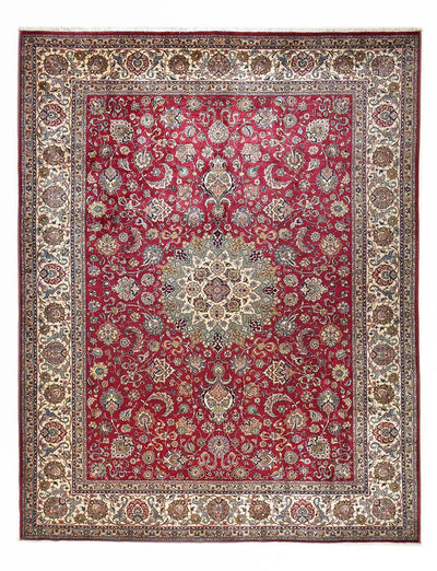 Täbriz - 40 Raj Teppich 318x418cm - Perserteppich - rot