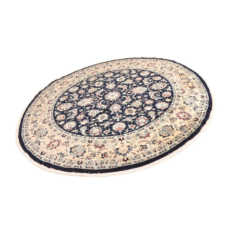 Maschad Teppich 240x240cm - Perserteppich - dunkelblau
