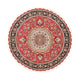 Täbriz - 50 Raj Teppich 150x150cm - Perserteppich - rot